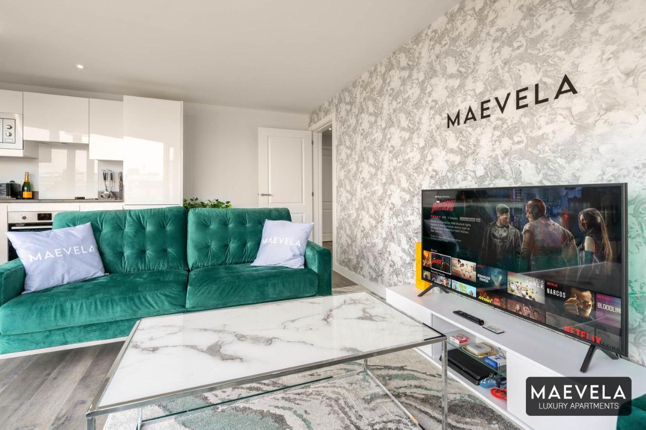 Maevela Apartments - Luxury Top Floor Penthouse - With Parking - 2 Bedroom New Build Apartment ✪ City Centre, Digbeth ✓ With Huge Patio Sliding Doors - City View - Rooftop Terrace - Ps4 & Smart Tv'S Birmingham Buitenkant foto
