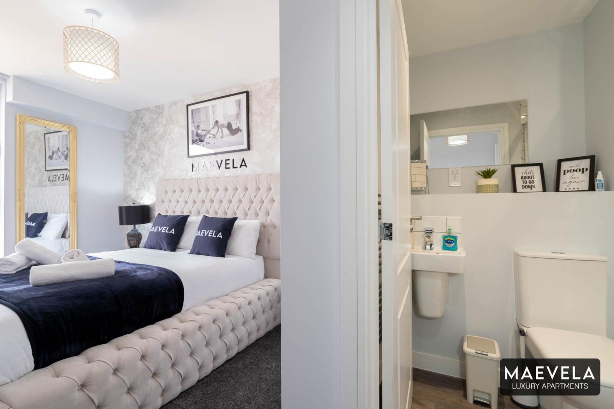 Maevela Apartments - Luxury Top Floor Penthouse - With Parking - 2 Bedroom New Build Apartment ✪ City Centre, Digbeth ✓ With Huge Patio Sliding Doors - City View - Rooftop Terrace - Ps4 & Smart Tv'S Birmingham Buitenkant foto